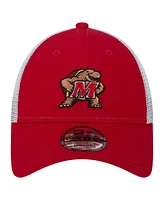 New Era Men's Red Maryland Terrapins Trucker 9FORTY Adjustable Hat