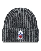 New Era Big Boys and Girls Black Los Angeles Rams 2023 Salute To Service Cuffed Knit Hat