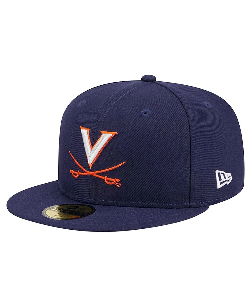 New Era Men's Navy Virginia Cavaliers 59FIFTY Fitted Hat