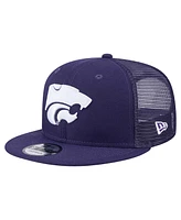 New Era Men's Purple Kansas State Wildcats 9FIFTY Trucker Snapback Hat