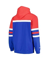 Mitchell & Ness Men's Royal/Red La Clippers Head Coach Pullover Hoodie