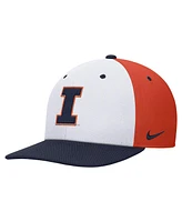 Nike Men's White/Orange Illinois Fighting Illini Pro Performance Snapback Hat