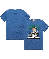 Homage Men's and Women's Nikola Jokic Blue Denver Nuggets 2024/25 City Edition Caricature Tri-Blend T-Shirt