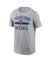 Nike Men's Heather Gray Philadelphia Phillies Arched T-Shirt