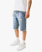 True Religion Men's Ricky Super T Flap Fray Shorts