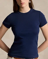 Polo Ralph Lauren Women's Ribbed Cotton Tee
