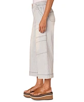 Democracy Women's AbSolution Skyrise Cropped Wide-Leg Utility Jeans