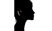 Floral Crawler Slip On Cz Earring