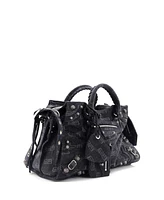 Pre-Owned Balenciaga Medium Neo Cagole City Bag Bb Denim