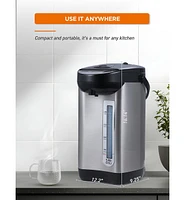 Commercial Chef Electric Hot Water Dispenser, 750W Stainless Steel Water Boiler with 5.8 Qt. Capacity, 360-Degree Base, 3 Dispensing Modes, Chlorine R