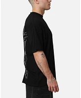 Saint Morta Big & Tall Veiled Mock Neck T-Shirt