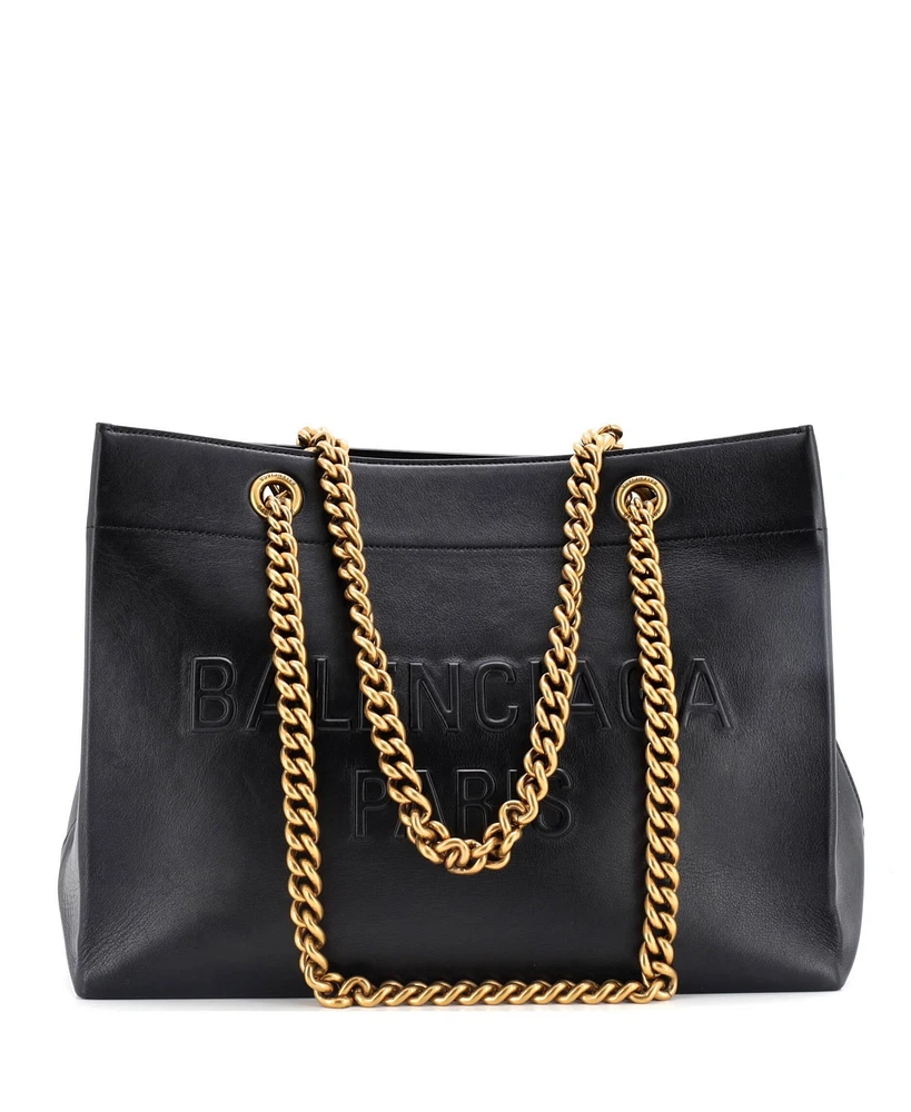 Pre-Owned Balenciaga Medium Duty Free Chain Tote Leather