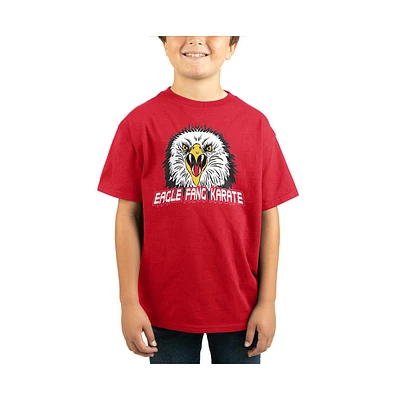 Cobra Kai Boys Eagle Fang Karate Youth Red Graphic Tee - L