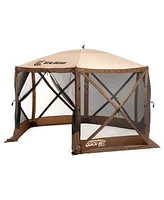 Clam Quick Set Escape Portable Camping Outdoor Canopy Screen with 3 Wind Panels