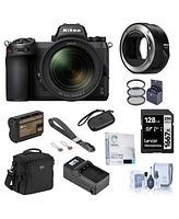 Nikon Z 6II Mirrorless Camera with Nikkor Z 24-70mm f/4 S Lens Bundle with Ftz Ii Mount Adapter, 128GB Sd Card, Bag, Extra Battery, Charger, Wrist Str