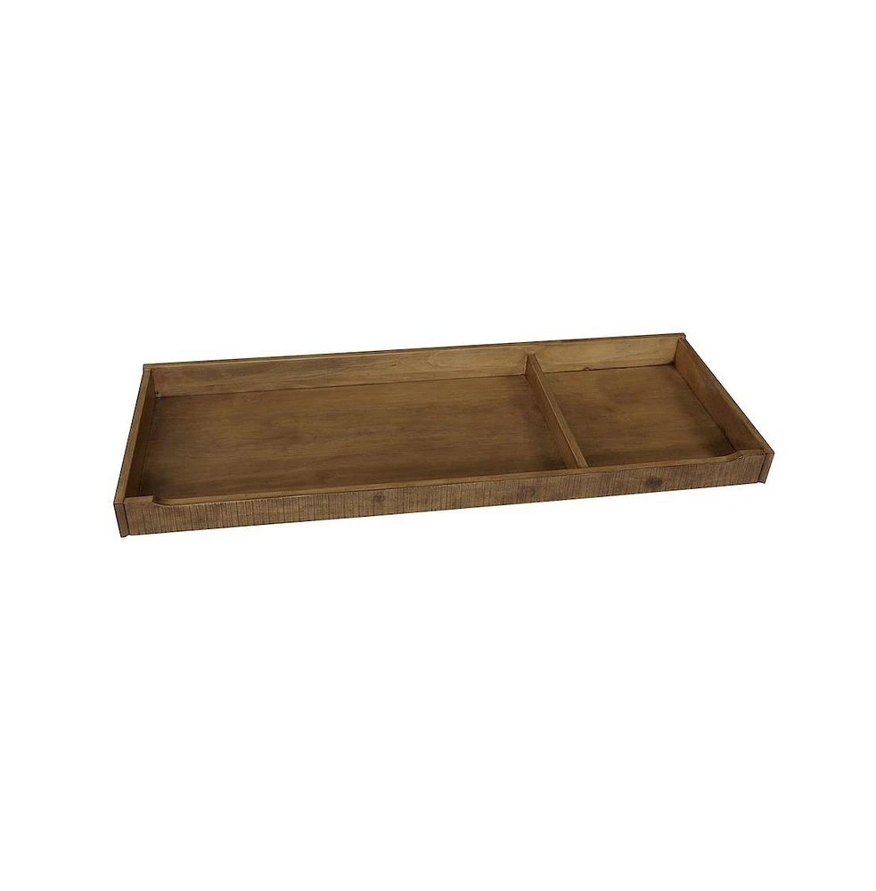 Westwood Design Urban Rustic Transitional Wood Changing Tray in Brushed Wheat