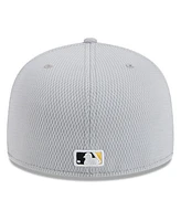 New Era Men's Gray Pittsburgh Pirates 2025 Mlb Clubhouse 59FIFTY Fitted Hat