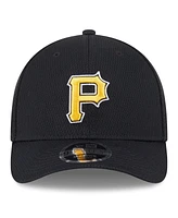 New Era Men's Black Pittsburgh Pirates 2025 Mlb Clubhouse 9FORTY Adjustable Hat