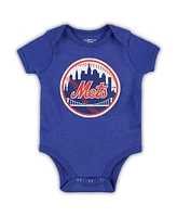 Outerstuff Baby Boys and Girls Royal New York Mets Primary Team Logo Bodysuit