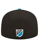 New Era Men's Black Charlotte Fc Element Tech Pack 59FIFTY Fitted Hat