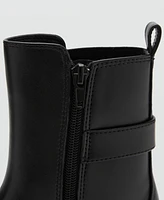 Mango Women's Buckled Chelsea Boots