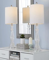 LumiSource Bishop 24" Glass Table Lamp, Set of 2