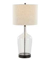 LumiSource Botella 28" Glass Table Lamp, Set of 2