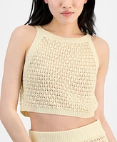 Guess Women's Crochet Crop Top