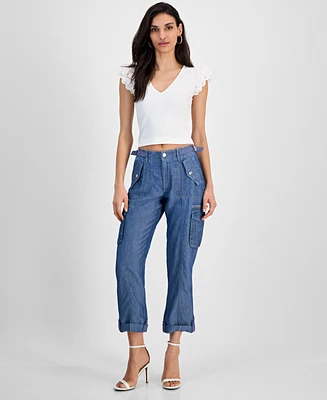 Guess Women's Nessi Cargo Jeans