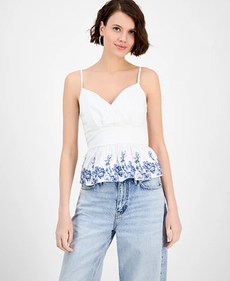 Guess Women's Blanche Peplum Top