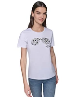 Karl Lagerfeld Paris Women's Embellished Sunglasses Tee