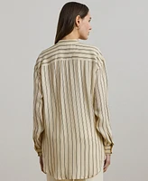 Lauren Ralph Women's Striped Jacquard Tunic Shirt