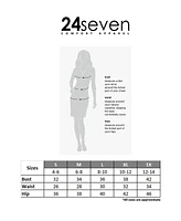 24seven Comfort Apparel Women's Navy Floral Print Elbow Sleeve Casual A Line Maxi Dress