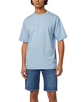 Scotch & Soda Men's Relaxed Fit Short Sleeve Crewneck Logo T-Shirt