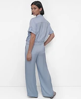 Dkny Women's Short-Sleeve Zip-Front Jacket