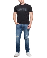 Guess Men's Relaxed Fit Short Sleeve Crewneck Logo T-Shirt