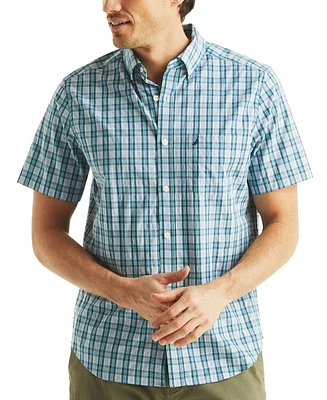 Nautica Men's Classic-Fit Stretch Plaid Button-Down Shirt