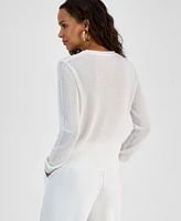 I.n.c. International Concepts Petite Button-Front Cardigan, Exclusively at Macy's