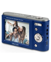 Minolta Minolta MND20 44 Mp 2.7K Ultra Hd Digital Camera (Blue) With Slinger Camera case