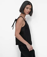 Dkny Women's Linen Tie-Strap Tank Top