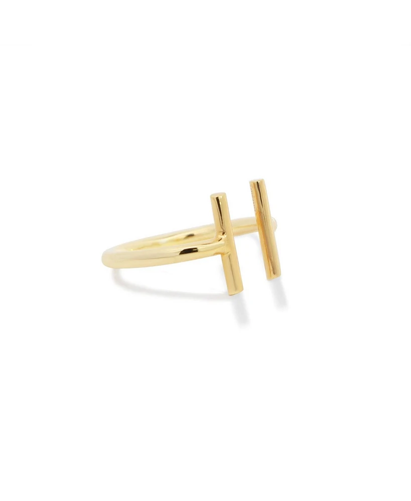 The Lovery Golden Bar Ring 14K Gold