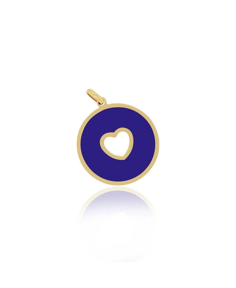 The Lovery Lapis Donut Heart Charm 14K Gold