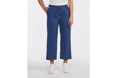 Ellen Tracy Women's Cropped Straight Leg Pant