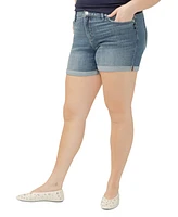 Silver Jeans Co. Plus Suki Faded Denim Shorts