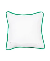 10" x 10" St. Patrick's Day Shamrock Bouquet Embroidered Small/Petite Cotton Accent Throw Pillow