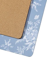 Laura Ashley Walled Garden Cork Placemats Set of 4, 16" x 12"