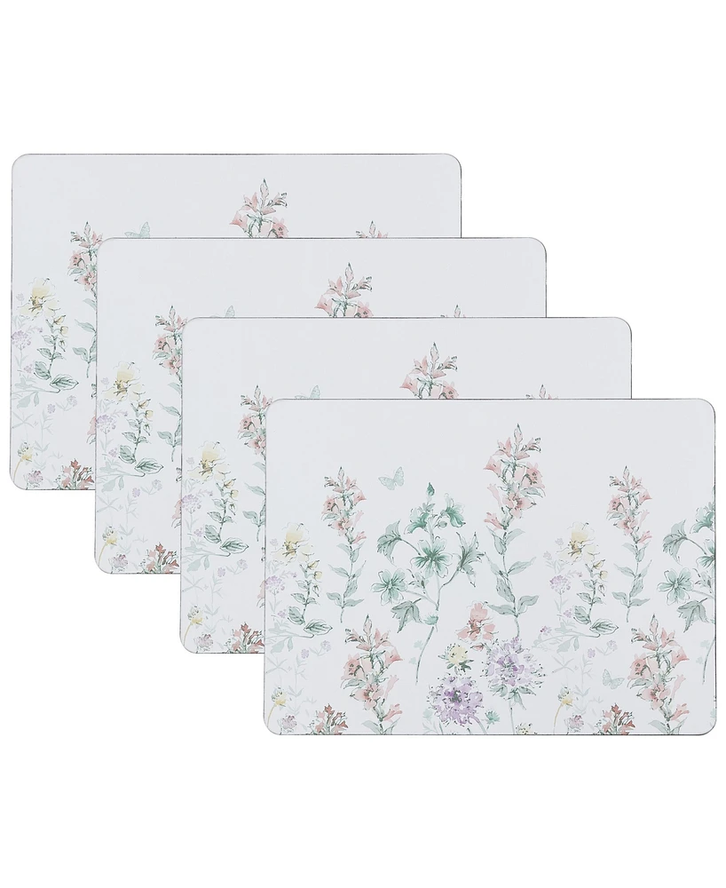 Laura Ashley Wild Meadow Cork Placemats Set of 4, 16" x 12"