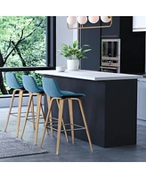 Lovmor Harvard Bentwood Counter/ Bar Height Stool (Set of 2)