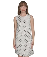 Tommy Hilfiger Women's Sleeveless Polka Dot Shift Dress