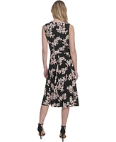 Tommy Hilfiger Women's Printed Sleeveless Midi Dress